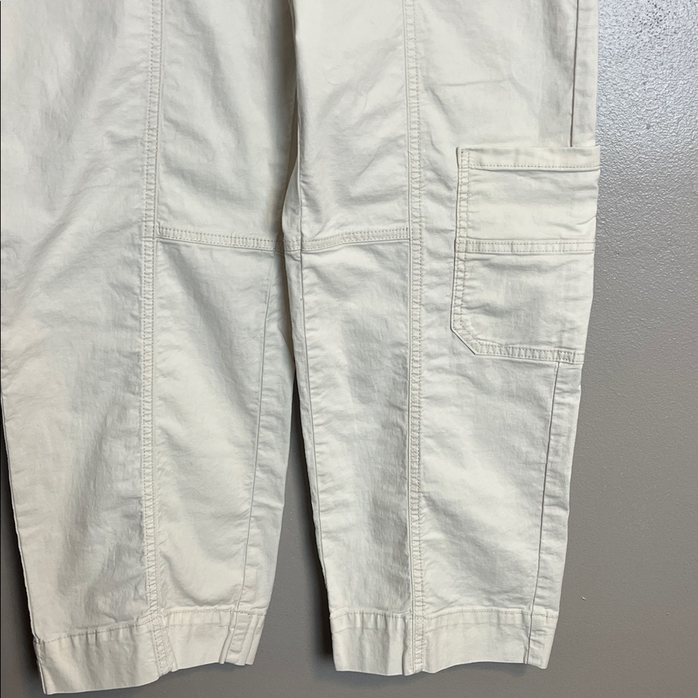 Anthropologie White Utility Cargo Pants - Picture 6 of 12